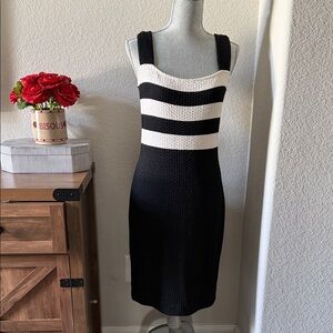 St. John Knit Colorblock Striped Strapless Wedding Dress Women’s 6